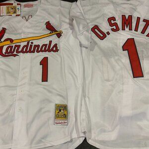 1990s ST. LOUIS CARDINALS OZZIE SMITH Men's JERSEY M,L,XL,2X by Mitchell & Ness